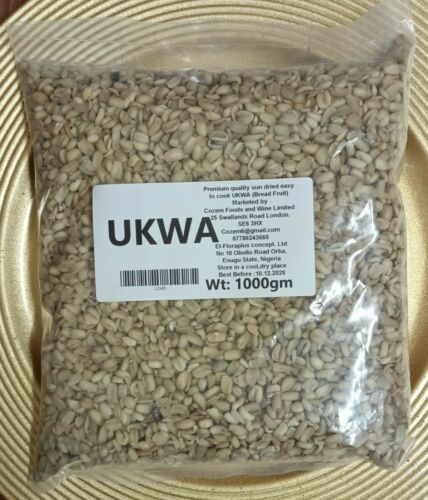 African Shop Near Me - Ukwa (Africa Bread Fruit) 1000gm Fresh Sun Dried Easy To Cook