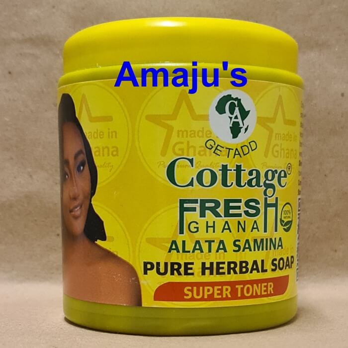 Alata samina african black soap original natural cottage fresh ghana alata samina organic super toner - 550g