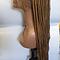 Full frontal brown braided wig 56inches 
