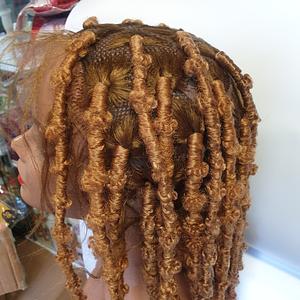 Brown Twisted Braided Wig Hair Synthetic Hair 56inches